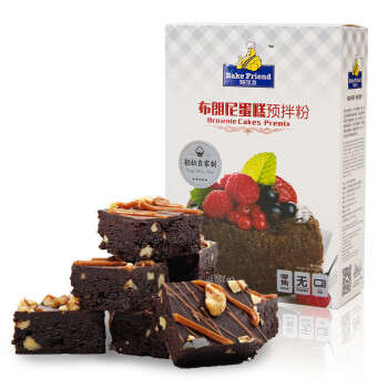 焙芝友布朗尼蛋糕粉350g×4盒 自制巧克力蛋糕烘焙原材料点心预拌粉 SP