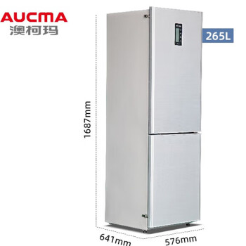 澳柯玛 冰箱立式双温冷藏冷冻冰柜保存箱两门双温冰箱 265升丨冷藏+冷冻丨YCD-265