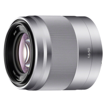 索尼（SONY）E 50mm F1.8 OSS  APS-C画幅定焦镜头（SEL50F18）银色