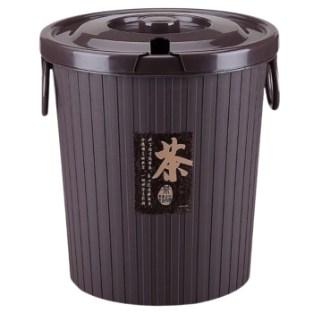 星坊茶渣桶 加厚塑料茶水桶带盖茶渣桶排水桶茶叶垃圾桶7L