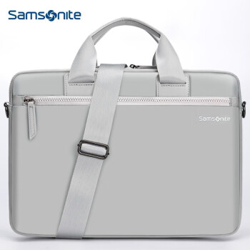 新秀丽（Samsonite）手提包电脑包轻薄单肩包背包 BP5*28002 银灰色 13.3英寸
