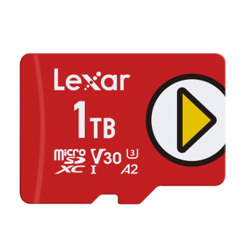 雷克沙（Lexar）1TB TF（MicroSD）存储卡 U3 V30 A2 读速160MB/s 手机平板 switch内存卡 PLAY系列