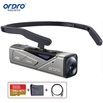 欧达（ORDRO）EP7头戴式4K摄像机云台增稳录像机高清手术摄像防抖摄影机4K运动相机骑行户外