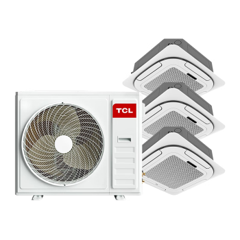 TCL中央空调大6匹一拖三天花机吸顶空调多联机变频一级能效冷暖商用空调 TMV-Vd160W/N1-D 以旧换新