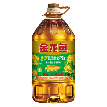 金龙鱼非转基因压榨 纯香低芥酸菜籽油6.18L 