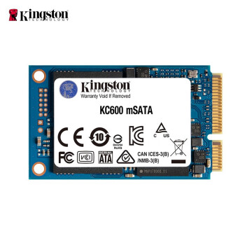 金士顿（Kingston）1TB SSD固态硬盘 mSATA接口 KC600系列 读速高达550MB/s