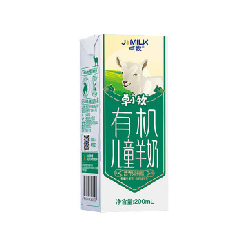 卓牧 有机乳蛋白不含蔗糖儿童羊奶200ml*10