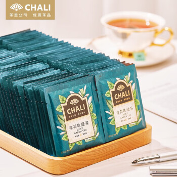 CHALI茶里茶叶量贩装绿茶包餐厅酒店用茶独立包装2g*100包/袋 薄荷绿茶