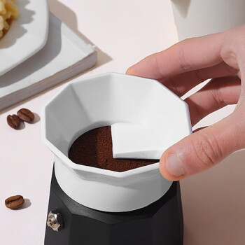 逸居客（YIJUKE）摩卡壶布粉器咖啡接粉器摩卡壶配件压粉器咖啡器具接粉环