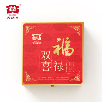 大益 礼盒装普洱茶 福禄双喜礼盒(生熟)714g/盒