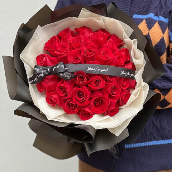 爱在此刻鲜花速递红玫瑰花束送女友生日礼物全国同城配送