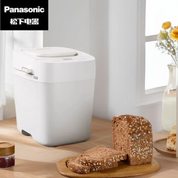 松下（Panasonic）面包机 家用小型多功能烘焙烤面包全自动投酵母揉面机智能和面发酵