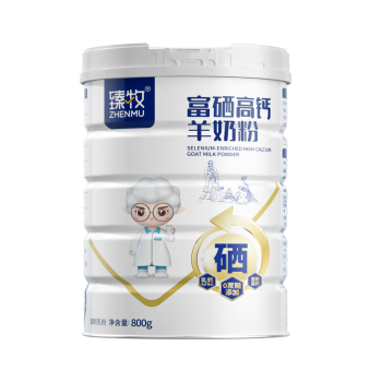 臻牧（zhenmu） 中老年羊奶粉成人无蔗糖富硒高钙羊奶粉800g