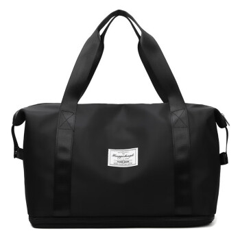 Cmierf Kuect旅行包短途旅游行李袋大容量运动健身包手提男女 CK-B8525黑色