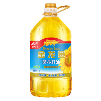 金龙鱼食用油 原料欧洲进口 自然葵香葵花籽油5L（新老包装随机发货）