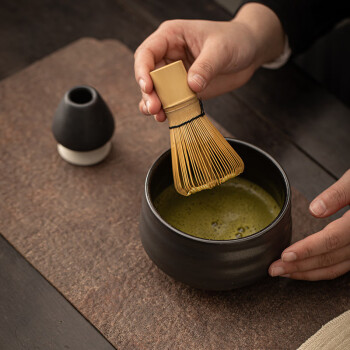 致年华（zhinianhua） 百本立 创意竹制点茶工具 抹茶打茶茶具 DE