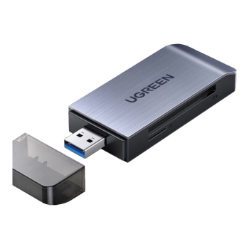 绿联（UGREEN）USB3.0高速读卡器 多功能合一读卡器  多卡多读 CM180小巧便携