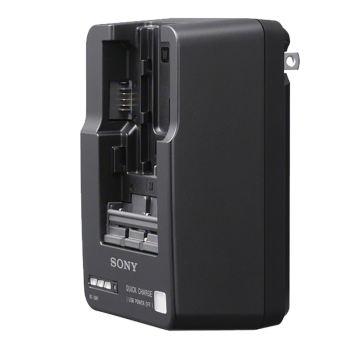 索尼（SONY）BC-QM1 相机摄像机电池通用充电器兼容FV70/FV100/FW50电池 A7RM2/A6400/A6100/AX45电池充电器