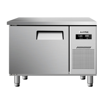 澳柯玛（AUCMA）1.0*0.6米冷藏工作台保鲜商用厨房不锈钢操作台卧式奶茶店水吧台HC-10H6T