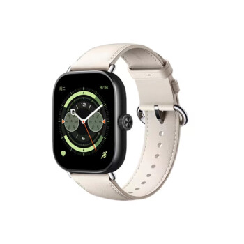 小米（MI）Redmi Watch4 红米智能手表 手环 典雅黑+真皮表带(乳酪白) 蓝牙通话 旋转表冠 NFC运动模式