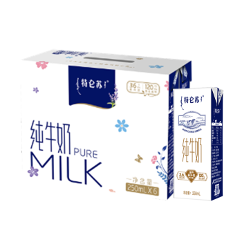 蒙牛特仑苏纯牛奶250ml×6盒 3.6g乳蛋白 早餐牛奶营养奶