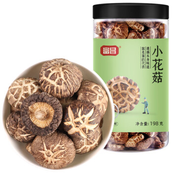 富昌·小花菇198g/罐  菌菇干货特产火锅食材煲汤材  