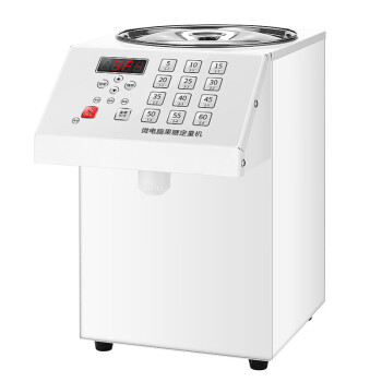 QKEJQ微电脑自动果糖定量机商用奶茶店专用果糖机设备16键   5L白色