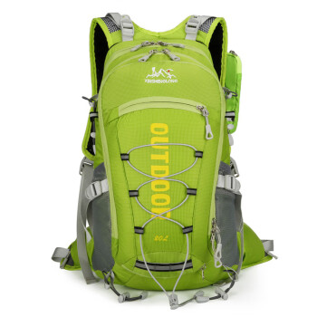 京典光年户外旅行骑行背包大容量便携防泼水登山包绿色20-35L