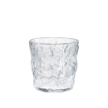 炊大皇冰川纹玻璃杯时尚潮流ins风果汁杯酒杯水杯300ML两只装【透明色】