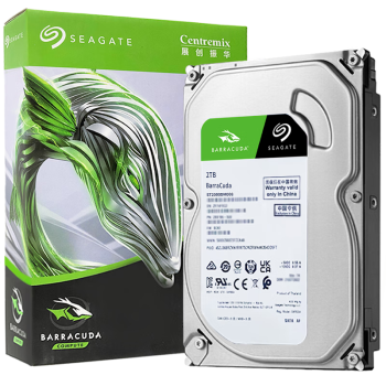 希捷（SEAGATE）台式机硬盘 2TB 7200转 256MB 机械硬盘 SATA 希捷酷鱼系列 电脑硬盘 3.5英寸 ST2000DM008