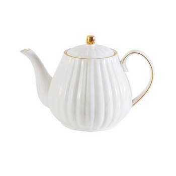 丰伍岱欧式小奢华陶瓷美式咖啡壶杯白色