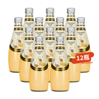 乐可芬（LOCKFUN）椰子水芒果味290ml*12瓶夏季出游露营饮料整箱泰国进口椰奶椰子汁