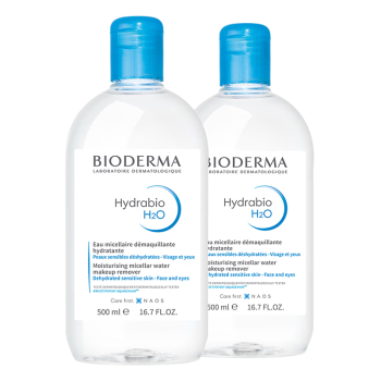贝德玛（BIODERMA）蓝水500ml*2润妍保湿洁肤液卸妆水卸妆液防晒