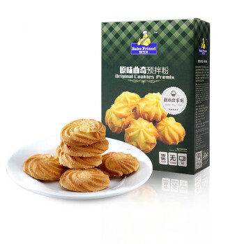 焙芝友曲奇饼干粉350g×4盒 可制作原味曲奇 饼干粉预拌粉 SP