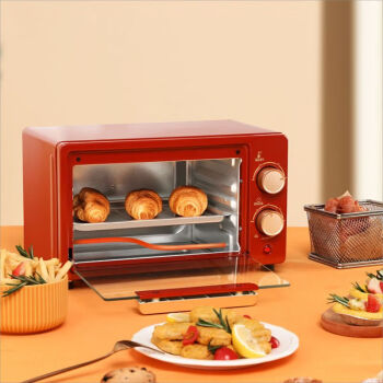 康佳电烤箱家用多功能迷你烤箱 烘焙箱 干果机 空气炸烤箱 10L家用容量一机多用 KDKX-1001