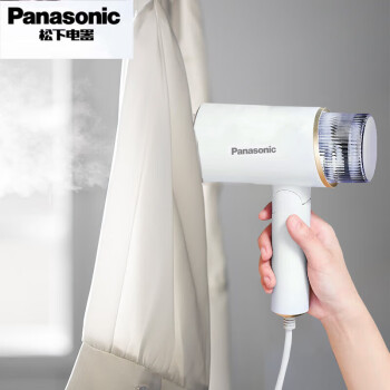 松下（Panasonic） 手持挂烫机 家用蒸汽电熨斗熨烫机 旅行便携式烫衣服神器 NI-GHF025 铅白