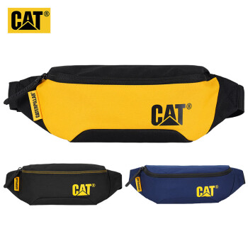 CAT腰包简约胸包潮流小包手机便携包斜挎个性运动男女黄色83615
