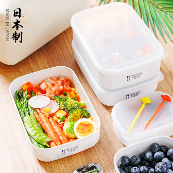 家の物语（KATEI STORY）日本进口保鲜盒饭盒学生水果盒便携便当盒密封冰箱收纳盒900ml