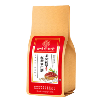 同仁堂（TRT）红豆薏米茶赤小豆薏苡仁芡实祛栀子陈皮湿苦荞气养生茶150g