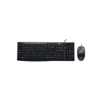罗技（logitech）MK200 有线键鼠套装 电脑台式机笔记本通用 黑色