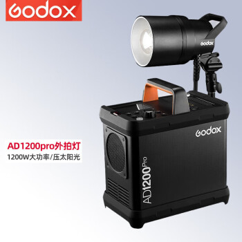 神牛（Godox）外拍闪光灯大容量锂电池摄影灯高速TTL便携电箱套装 AD1200Pro