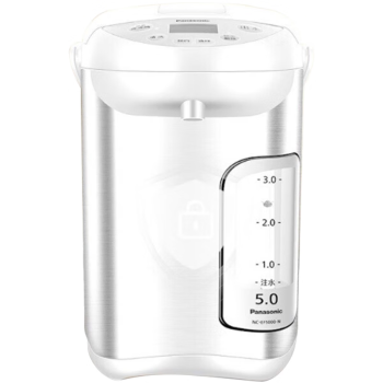 松下 (Panasonic)家用电热水瓶大容量5L自动保温智能预约食品级涂层内胆电水壶 NC-EF5000-W