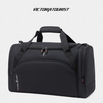 维多利亚旅行者旅行包大容量手提包男休闲运动包健身包男士行李包旅行袋短途出差包V7010黑色