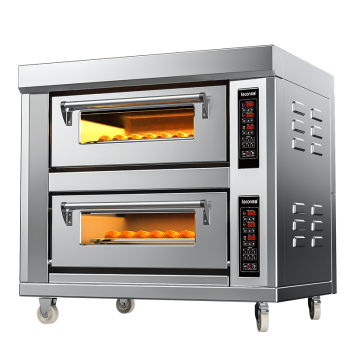 乐创（lecon）烤箱商用大型电烤箱大容量 披萨面包蛋糕月饼烘焙400度烤箱 二层二盘 LC-KS202 