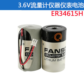 纽曼ER34615H 3.6v锂电池 流量计煤气燃气表物联网D型ER34615H*2+SPC1520 2.54-A插头