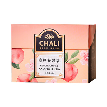 CHALI茶里花果茶（水蜜桃味）150g 冻干花茶橘皮玫瑰补充VC15包/盒