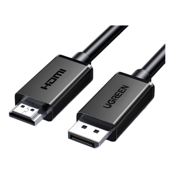 绿联（UGREEN）DP转HDMI转接线4K高清线1.2版电脑显示器连接线DisplayPort转hdmi公对公 1米35835