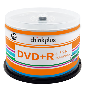 联想（Lenovo） 16速4.7GB DVD+R光盘/刻录盘 办公系列 桶装50片 空白光盘