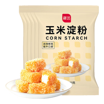 展艺 烘焙原料 玉米淀粉300g*5 勾芡生粉嫩肉滑肉羹汤鹰粟粉