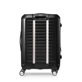 美旅箱包胖胖箱前开盖高颜值登机拉杆箱行李箱HJ3黑色19英寸